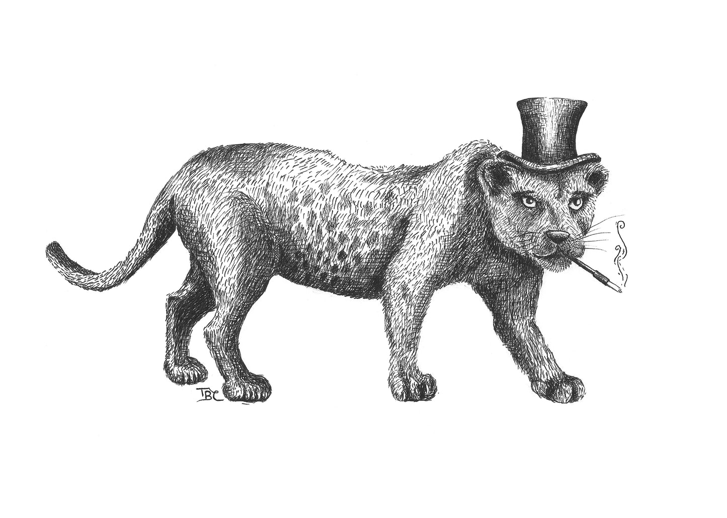 Not So Pink Panther Print