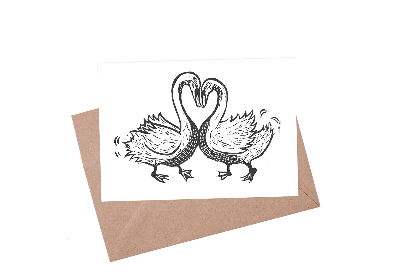 Love Swan Greeting Card