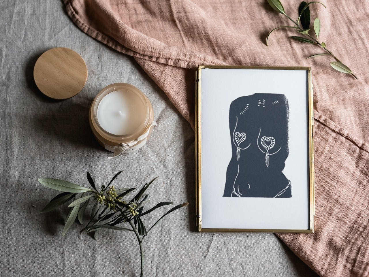 Thinking of You Burlesque Print